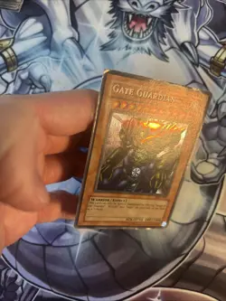 (CT1) YUGIOH! Gate Guardian MRD-000 Secret Rare Unlimited Edition HP/DMG - Image 5