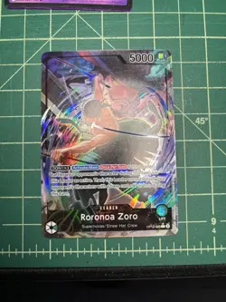 One Piece CCG Roronoa Zoro Alternate Art Foil Leader OP12 - Image 1