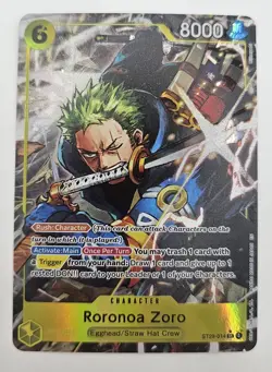 Bandai One Piece CCG Roronoa Zoro ST29-014 Super Rare Foil Egghead Rush 8000 - Image 1