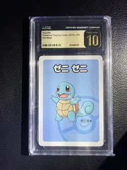 CGC Pristine 10 Squirtle Pokemon Playing Cards 2019 JPN Old Maid - Image 1