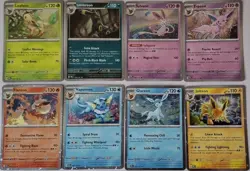Pokemon TCG Prismatic Evolutions Costco Mini Tin Cosmos Promo Cards Set Of 8 NM - Image 1