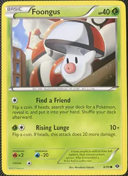 Foongus 8/99 Next Destinies Regular - Pokemon Card - Image 1