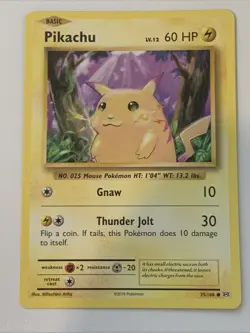 Pokemon 2016 Evolutions Pikachu Card 35/108 Near Mint Condition - Image 1