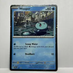 Wooper SV: Scarlet & Violet Promo Cards 155 Holofoil Pokemon - Image 1