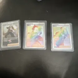 Pokemon Trainer Supporter Full Art Holo Cards - Marnie, Serena, Cynthia - Image 2