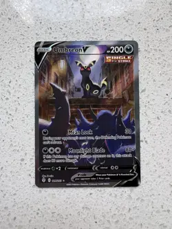Pokemon TCG Umbreon V 189/203 Holo Ultra Rare Card Evolving Skies - Image 1