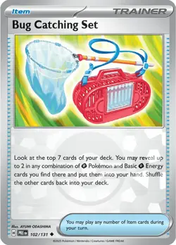 Bug Catching Set 102/131 Reverse Uncommon Prismatic Evolutions Pokemon Cards - Image 1