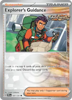 Explorer's Guidance 107/131 Reverse Uncommon Prismatic Evolutions Pokemon Cards - Image 1