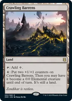 x1 Crawling Barrens NM, Zendikar Rising - Image 1