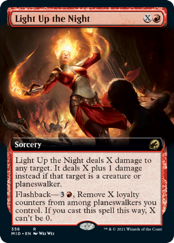 x1 Light Up the Night - Extended Art NM, MTG Innistrad: Midnight Hunt - Image 1