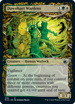 x1 Dawnhart Wardens - Showcase NM, MTG Innistrad: Midnight Hunt - Image 1