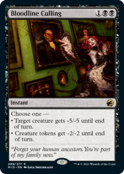 x1 Bloodline Culling NM, MTG Innistrad: Midnight Hunt - Image 1