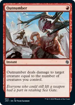 x1 Outnumber NM, MTG Jumpstart - Image 1