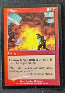 Magic Mtg FOIL Core Set 7th Edition Pillage near mint - Image 1