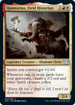 x1 Quintorius, Field Historian NM, MTG Strixhaven: School of Mages - Image 1