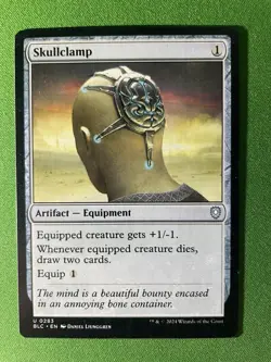 Skullclamp 283 NM Bloomburrow Commander MTG - Image 1