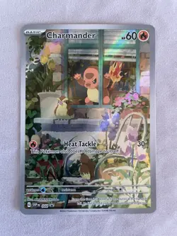 Pokemon Charmander Glumanda SVP044 Promo Full Art Holo Black Star NM Englisch NM - Image 2