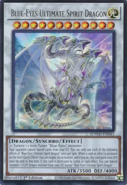 Yugioh! Blue-Eyes Ultimate Spirit Dragon - SDWD-EN043 - Ultra Rare - 1st Edition - Image 1
