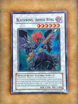 Yugioh Blackwing Armed Wing RGBT-EN041 Super Rare MP - Image 1