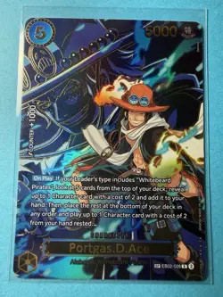 One Piece Carrying On His Will OP13 Portgas D Ace EB02-028 Alternate Alt SP NM - Image 2