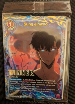 Sung Jinwoo Alt Art Winner Foil UEPR/SLG-1-019 Union Arena Solo Leveling Sealed - Image 1