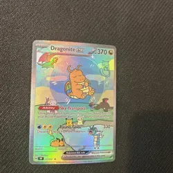 Pokemon Bubble Dragonite Special Doujin Art Textured Holo Card - Image 1