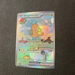 Pokemon Bubble Dragonite Special Doujin Art Textured Holo Card - Image 2