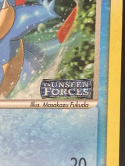 CROCONAW 38/115 Reverse Holo *Stamped* *LP* Unseen Forces 2005 Pokemon Card - Image 2