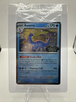 Pokemon Aurorus Perfect Order STAMPED Promo Cosmos Holo Card #24 SEALED 🦕 - Image 1