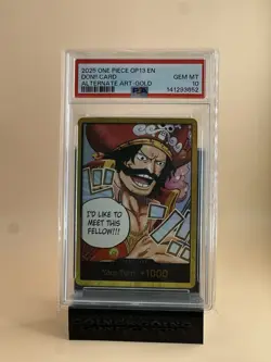 2025 ONE PIECE OP13-CARRYING ON HIS WILL ALTERNATE ART-GOLD DON!! CARD PSA 10 - Image 1