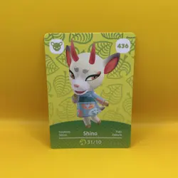 436 SHINO Animal Crossing Amiibo Authentic Nintendo Mint Card From Series 5 - Image 1