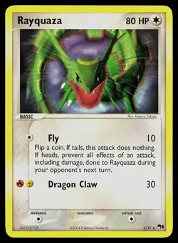 Pokemon Card - Rayquaza POP Series 1 3/17 Rare Non Holo - Image 1