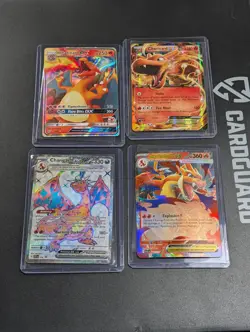 Charizard Pokemon Card Lot - 4 Charizard Cards - NM to LP Conditon - Image 1
