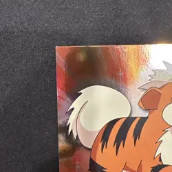 Topps Pokemon Card TV Series 1 Chrome Foil BlueLogo 1st Edition #58 Growlithe NM - Image 4