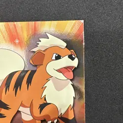 Topps Pokemon Card TV Series 1 Chrome Foil BlueLogo 1st Edition #58 Growlithe NM - Image 5