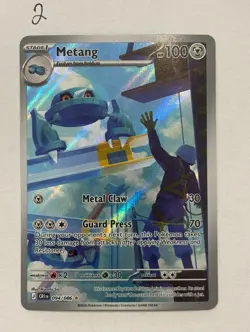 Pokemon TCG Metang 094/086 Chaos Rising Illustration Rare NM Card - Image 1
