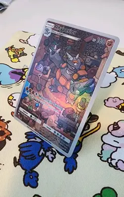 ART CARD ~ Pokemon Pocket TCG Rhyperior Illustration Immersive TEXTURED - Image 1