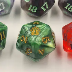 Lot of [6] MTG Spindown Life Counter 20-sided Dice + Jumbo 20-sided Dice - Image 3