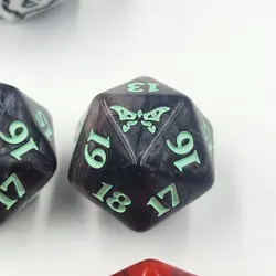 Lot of [6] MTG Spindown Life Counter 20-sided Dice + Jumbo 20-sided Dice - Image 5