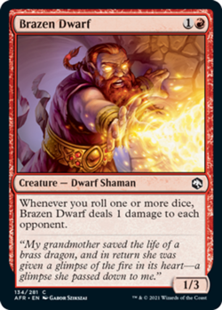 x1 Brazen Dwarf NM, Forgotten Realms - Image 1