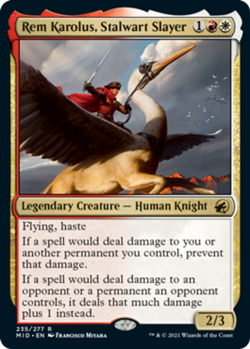 x1 Rem Karolus, Stalwart Slayer NM, MTG Innistrad: Midnight Hunt - Image 1