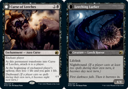 x1 Curse of Leeches // Leeching Lurker NM, MTG Innistrad: Midnight Hunt - Image 1