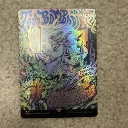 Magic the Gathering Lord of The Rings Tom Bombadil Borderless Poster Foil NM - Image 1