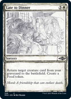 x1 Late to Dinner - Showcase NM, Modern Horizons 2 - Image 1