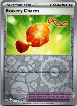 Bravery Charm 173/193 Uncommon Paldea Evolved Pokemon Reverse Holo LP - Image 1