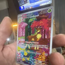 Pokemon TCG Sawsbuck 166/162 SV05 Temporal Forces IR Full Art Holo ENG 2024 - Image 2