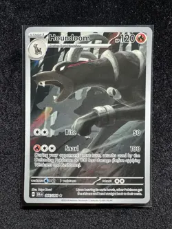 Pokemon TCG IR Shrouded Fable Houndoom Card 66/64 Illustration Rare NM - Image 1