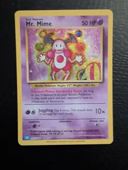Pokemon TCG Mr. Mime Trading Card Game Holo 13/34 Near Mint - Image 1