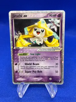 VTG 2006 EX Crystal Guardians Jirachi 94/100 Ultra Rare DMG/Creased - Image 1