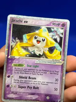 VTG 2006 EX Crystal Guardians Jirachi 94/100 Ultra Rare DMG/Creased - Image 3